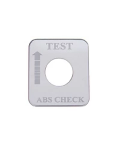 (CARD) STAINLESS STEEL FREIGHTLINER SWITCH PLATE - ABS CHECK (CARD) STAINLESS STEEL FREIGHTLINER SWITCH PLATE - ABS CHECK