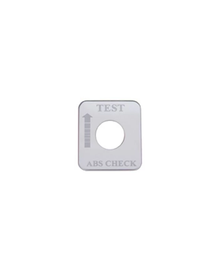 (CARD) STAINLESS STEEL FREIGHTLINER SWITCH PLATE - ABS CHECK (CARD) STAINLESS STEEL FREIGHTLINER SWITCH PLATE - ABS CHECK