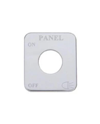 (CARD) STAINLESS STEEL FREIGHTLINER SWITCH PLATE - PANEL LIGHTS (CARD) STAINLESS STEEL FREIGHTLINER SWITCH PLATE - PANEL LIGHTS
