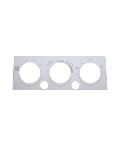 (CARD) STAINLESS STEEL INTERNATIONAL A/C & HEATER CONTROL PLATE - 2 HOLE (CARD) STAINLESS STEEL INTERNATIONAL A/C & HEATER CONTROL PLATE - 2 HOLE
