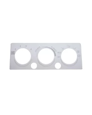 (CARD) STAINLESS STEEL INTERNATIONAL A/C & HEATER CONTROL PLATE - 2 HOLE (CARD) STAINLESS STEEL INTERNATIONAL A/C & HEATER CONTROL PLATE - 2 HOLE