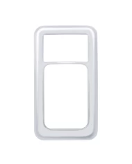 (CARD) STAINLESS STEEL INTERNATIONAL PADDLE SWITCH PLATE - PLAIN (LARGE)