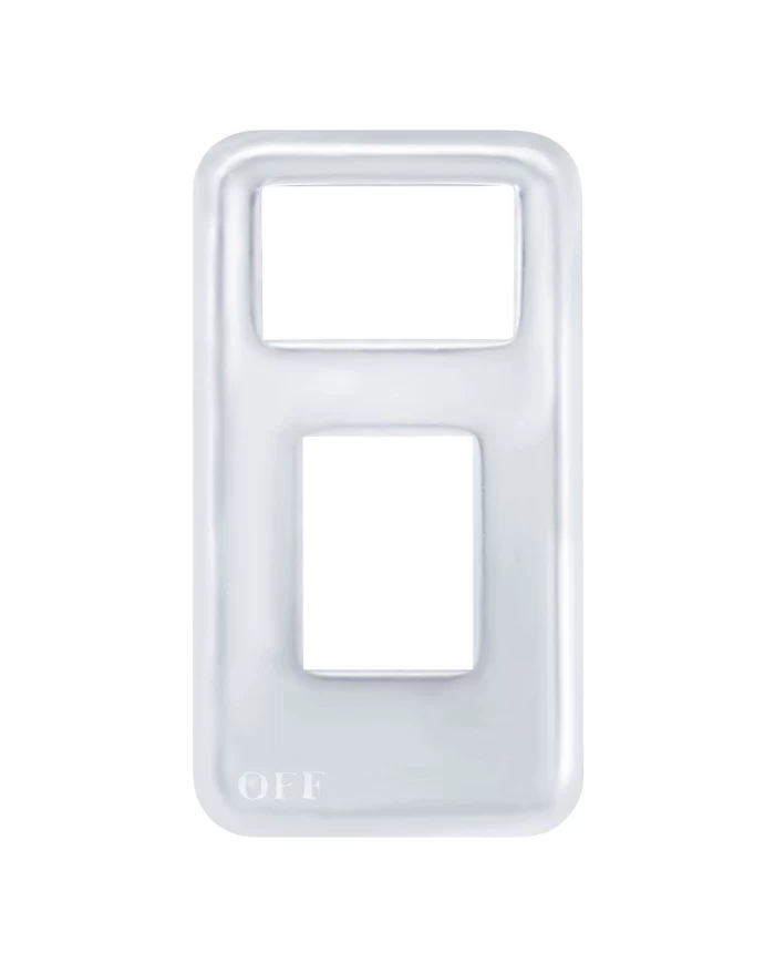 (CARD) STAINLESS STEEL INTERNATIONAL PADDLE SWITCH PLATE - PLAIN (SMALL)
