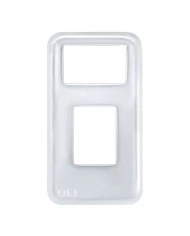 (CARD) STAINLESS STEEL INTERNATIONAL PADDLE SWITCH PLATE - PLAIN (SMALL)