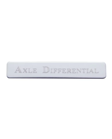 (BULK) STAINLESS STEEL KENWORTH SWITCH GUARD PLAQUE ONLY - AXLE DIFFERENTIAL (BULK) STAINLESS STEEL KENWORTH SWITCH GUARD PLAQUE ONLY - AXLE DIFFERENTIAL