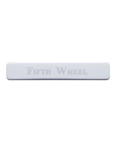 (BULK) STAINLESS STEEL KENWORTH SWITCH GUARD PLAQUE ONLY - FIFTH WHEEL (BULK) STAINLESS STEEL KENWORTH SWITCH GUARD PLAQUE ONLY - FIFTH WHEEL