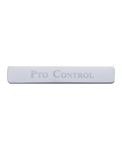 (BULK) STAINLESS STEEL KENWORTH SWITCH GUARD PLAQUE ONLY - PTO CONTROL (BULK) STAINLESS STEEL KENWORTH SWITCH GUARD PLAQUE ONLY - PTO CONTROL