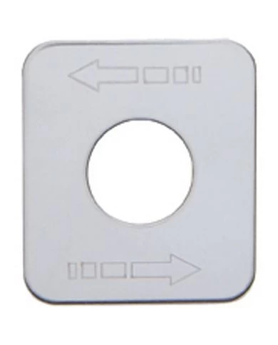 (CARD) STAINLESS STEEL KENWORTH SWITCH PLATE - ARROWS (TOP LEFT/BOTTOM RIGHT) (CARD) STAINLESS STEEL KENWORTH SWITCH PLATE - ARROWS (TOP LEFT/BOTTOM RIGHT)