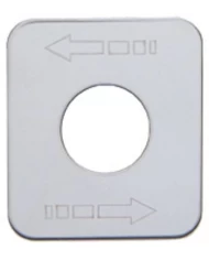 (CARD) STAINLESS STEEL KENWORTH SWITCH PLATE - ARROWS (TOP LEFT/BOTTOM RIGHT) (CARD) STAINLESS STEEL KENWORTH SWITCH PLATE - ARROWS (TOP LEFT/BOTTOM RIGHT)