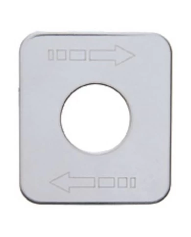 (CARD) STAINLESS STEEL KENWORTH SWITCH PLATE - ARROWS (TOP RIGHT/BOTTOM LEFT) (CARD) STAINLESS STEEL KENWORTH SWITCH PLATE - ARROWS (TOP RIGHT/BOTTOM LEFT)