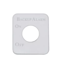 (CARD) STAINLESS STEEL KENWORTH SWITCH PLATE - BACK-UP ALARM (CARD) STAINLESS STEEL KENWORTH SWITCH PLATE - BACK-UP ALARM