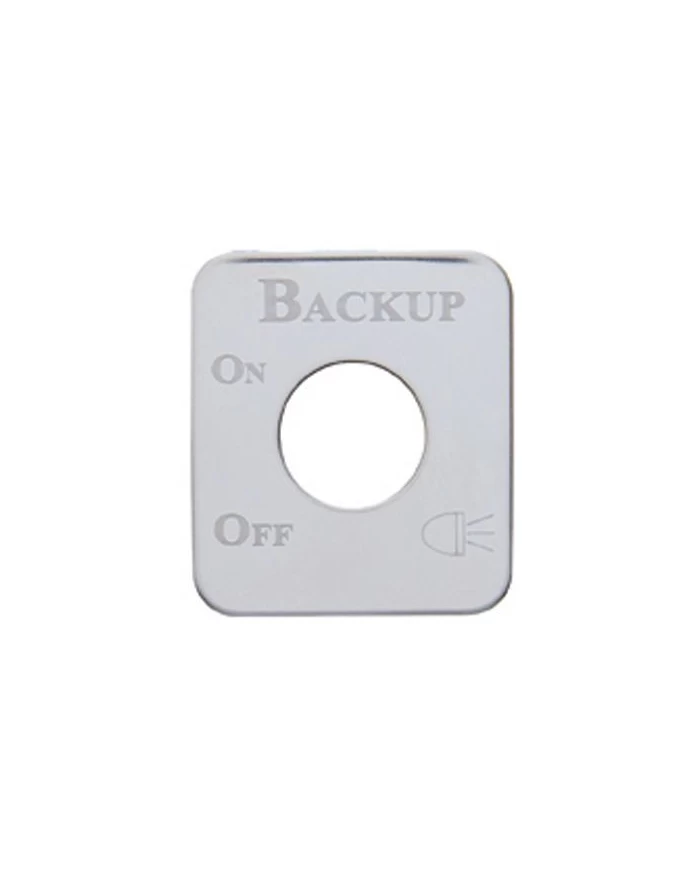 (CARD) STAINLESS STEEL KENWORTH SWITCH PLATE - BACK UP LIGHT (CARD) STAINLESS STEEL KENWORTH SWITCH PLATE - BACK UP LIGHT