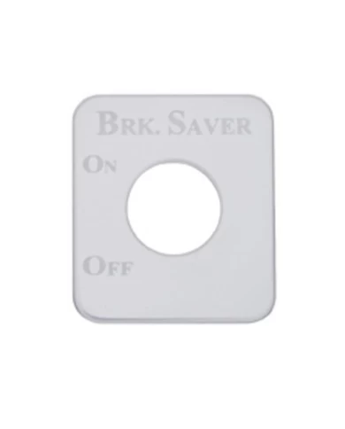 (CARD) STAINLESS STEEL KENWORTH SWITCH PLATE - BRAKE SAVER (CARD) STAINLESS STEEL KENWORTH SWITCH PLATE - BRAKE SAVER