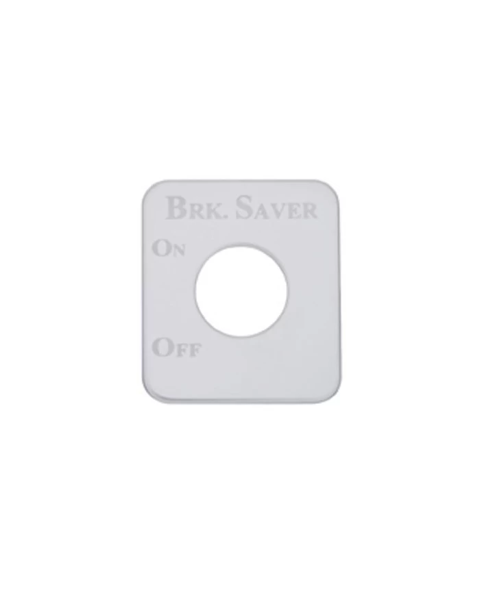 (CARD) STAINLESS STEEL KENWORTH SWITCH PLATE - BRAKE SAVER