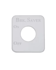 (CARD) STAINLESS STEEL KENWORTH SWITCH PLATE - BRAKE SAVER