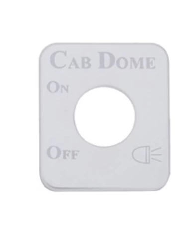 (CARD) STAINLESS STEEL KENWORTH SWITCH PLATE - CAB DOME (CARD) STAINLESS STEEL KENWORTH SWITCH PLATE - CAB DOME