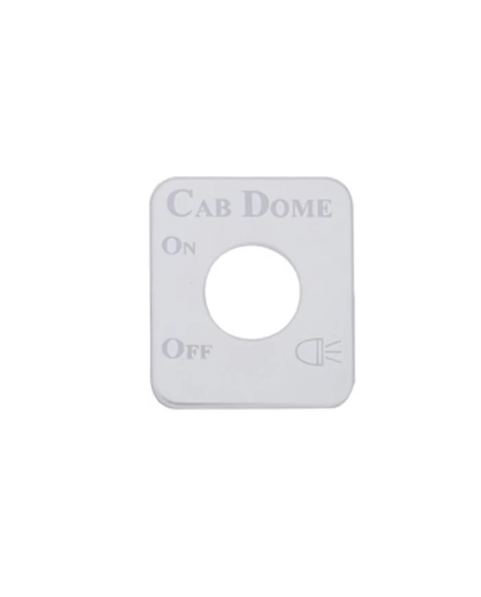 (CARD) STAINLESS STEEL KENWORTH SWITCH PLATE - CAB DOME (CARD) STAINLESS STEEL KENWORTH SWITCH PLATE - CAB DOME
