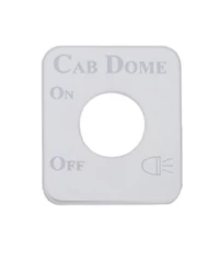 (CARD) STAINLESS STEEL KENWORTH SWITCH PLATE - CAB DOME (CARD) STAINLESS STEEL KENWORTH SWITCH PLATE - CAB DOME