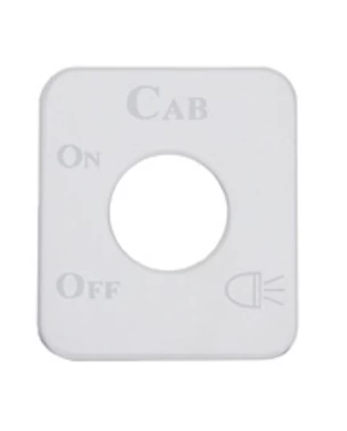 (CARD) STAINLESS STEEL KENWORTH SWITCH PLATE - CAB LIGHT (CARD) STAINLESS STEEL KENWORTH SWITCH PLATE - CAB LIGHT