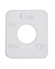 (CARD) STAINLESS STEEL KENWORTH SWITCH PLATE - CAB LIGHT (CARD) STAINLESS STEEL KENWORTH SWITCH PLATE - CAB LIGHT