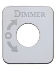 (CARD) STAINLESS STEEL KENWORTH SWITCH PLATE - DIMMER