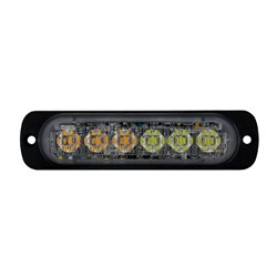 UP36926B-6 High Power LED Super Thin Directional Warning Light - Amber & White LED (Bulk)