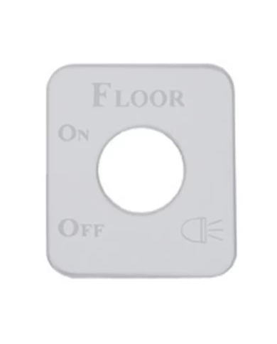 (CARD) STAINLESS STEEL KENWORTH SWITCH PLATE - FLOOR LIGHT (CARD) STAINLESS STEEL KENWORTH SWITCH PLATE - FLOOR LIGHT