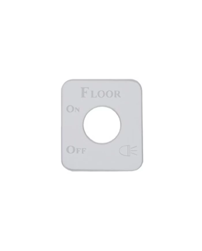 (CARD) STAINLESS STEEL KENWORTH SWITCH PLATE - FLOOR LIGHT (CARD) STAINLESS STEEL KENWORTH SWITCH PLATE - FLOOR LIGHT