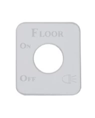 (CARD) STAINLESS STEEL KENWORTH SWITCH PLATE - FLOOR LIGHT (CARD) STAINLESS STEEL KENWORTH SWITCH PLATE - FLOOR LIGHT