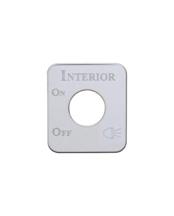 (CARD) STAINLESS STEEL KENWORTH SWITCH PLATE - INTERIOR LIGHT (CARD) STAINLESS STEEL KENWORTH SWITCH PLATE - INTERIOR LIGHT
