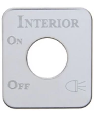(CARD) STAINLESS STEEL KENWORTH SWITCH PLATE - INTERIOR LIGHT (CARD) STAINLESS STEEL KENWORTH SWITCH PLATE - INTERIOR LIGHT