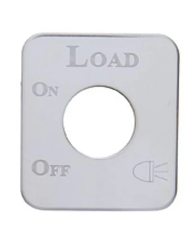 (CARD) STAINLESS STEEL KENWORTH SWITCH PLATE - LOAD LIGHT (CARD) STAINLESS STEEL KENWORTH SWITCH PLATE - LOAD LIGHT