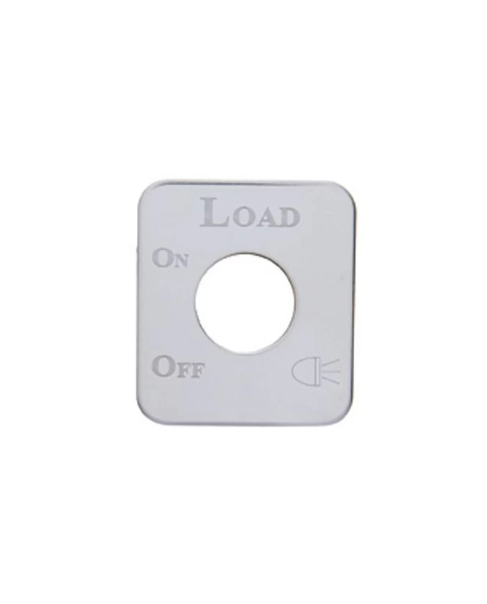 (CARD) STAINLESS STEEL KENWORTH SWITCH PLATE - LOAD LIGHT (CARD) STAINLESS STEEL KENWORTH SWITCH PLATE - LOAD LIGHT