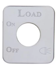 (CARD) STAINLESS STEEL KENWORTH SWITCH PLATE - LOAD LIGHT (CARD) STAINLESS STEEL KENWORTH SWITCH PLATE - LOAD LIGHT