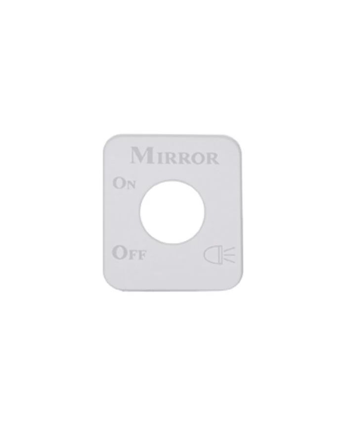 (CARD) STAINLESS STEEL KENWORTH SWITCH PLATE - MIRROR LIGHT (CARD) STAINLESS STEEL KENWORTH SWITCH PLATE - MIRROR LIGHT