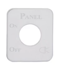 (CARD) STAINLESS STEEL KENWORTH SWITCH PLATE - PANEL LIGHT (CARD) STAINLESS STEEL KENWORTH SWITCH PLATE - PANEL LIGHT