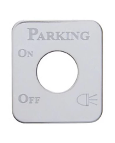 (CARD) STAINLESS STEEL KENWORTH SWITCH PLATE - PARKING LIGHTS (CARD) STAINLESS STEEL KENWORTH SWITCH PLATE - PARKING LIGHTS