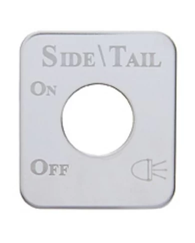 (CARD) STAINLESS STEEL KENWORTH SWITCH PLATE - SIDE/TAIL (CARD) STAINLESS STEEL KENWORTH SWITCH PLATE - SIDE/TAIL