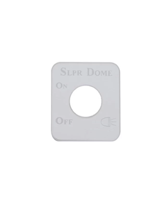 (CARD) STAINLESS STEEL KENWORTH SWITCH PLATE - SLEEPER DOME (CARD) STAINLESS STEEL KENWORTH SWITCH PLATE - SLEEPER DOME