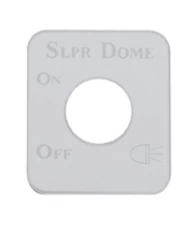 (CARD) STAINLESS STEEL KENWORTH SWITCH PLATE - SLEEPER DOME (CARD) STAINLESS STEEL KENWORTH SWITCH PLATE - SLEEPER DOME