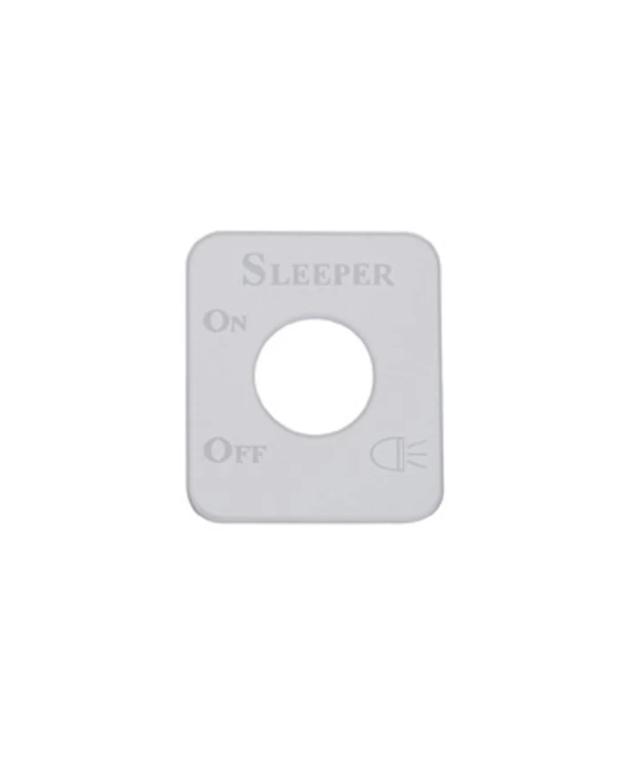(CARD) STAINLESS STEEL KENWORTH SWITCH PLATE - SLEEPER LIGHT (CARD) STAINLESS STEEL KENWORTH SWITCH PLATE - SLEEPER LIGHT