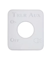 (CARD) STAINLESS STEEL KENWORTH SWITCH PLATE - TRAILER AUXILIARY LIGHT (CARD) STAINLESS STEEL KENWORTH SWITCH PLATE - TRAILER AUXILIARY LIGHT
