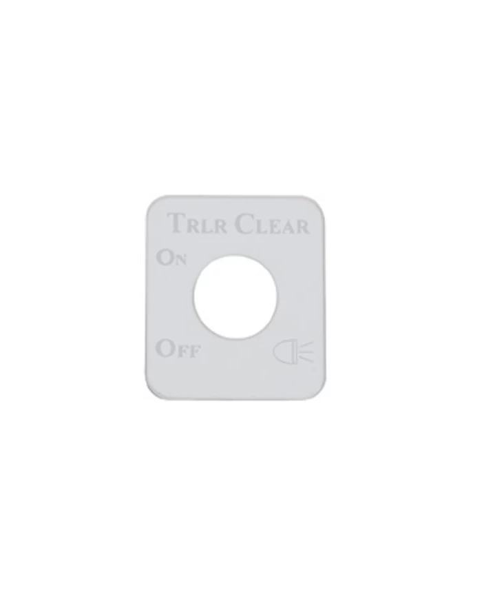 (CARD) STAINLESS STEEL KENWORTH SWITCH PLATE - TRAILER CLEARANCE (CARD) STAINLESS STEEL KENWORTH SWITCH PLATE - TRAILER CLEARANCE