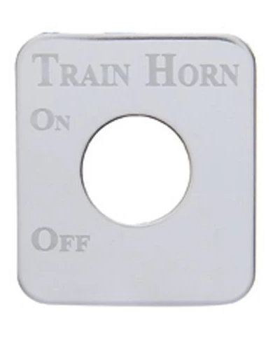 (CARD) STAINLESS STEEL KENWORTH SWITCH PLATE - TRAIN HORN (CARD) STAINLESS STEEL KENWORTH SWITCH PLATE - TRAIN HORN