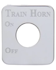 (CARD) STAINLESS STEEL KENWORTH SWITCH PLATE - TRAIN HORN (CARD) STAINLESS STEEL KENWORTH SWITCH PLATE - TRAIN HORN