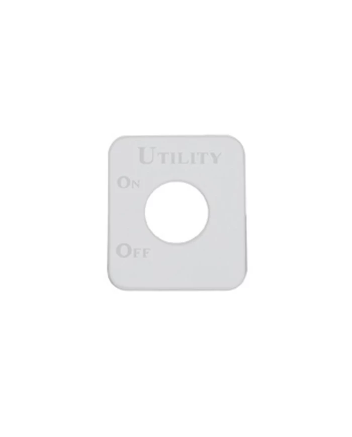 (CARD) STAINLESS STEEL KENWORTH SWITCH PLATE - UTILITY LIGHT (CARD) STAINLESS STEEL KENWORTH SWITCH PLATE - UTILITY LIGHT