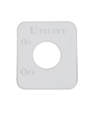 (CARD) STAINLESS STEEL KENWORTH SWITCH PLATE - UTILITY LIGHT (CARD) STAINLESS STEEL KENWORTH SWITCH PLATE - UTILITY LIGHT