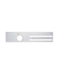 (CARD) STAINLESS STEEL FREIGHTLINER A/C CONTROL PLATE - NO RECIRCULATE OPENING (CARD) STAINLESS STEEL FREIGHTLINER A/C CONTROL PLATE - NO RECIRCULATE OPENING