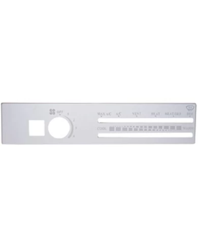 (CARD) STAINLESS STEEL FREIGHTLINER A/C CONTROL PLATE - W/ RECIRCULATE OPENING (CARD) STAINLESS STEEL FREIGHTLINER A/C CONTROL PLATE - W/ RECIRCULATE OPENING