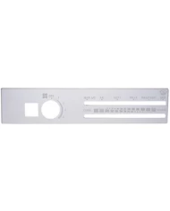 (CARD) STAINLESS STEEL FREIGHTLINER A/C CONTROL PLATE - W/ RECIRCULATE OPENING (CARD) STAINLESS STEEL FREIGHTLINER A/C CONTROL PLATE - W/ RECIRCULATE OPENING
